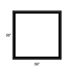 56" x 56" - Switchable Privacy Window - Fixed - Black Vinyl