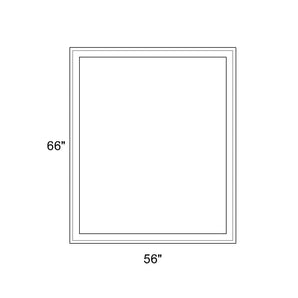 56" x 66" - Switchable Privacy Window - Fixed - White Vinyl