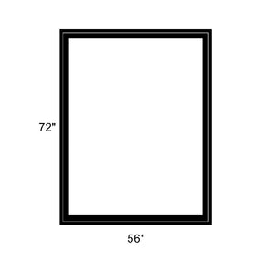 56" x 72" - Switchable Privacy Window - Fixed - Black Vinyl