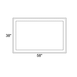 58" x 38" - Switchable Privacy Window - Fixed - White Vinyl