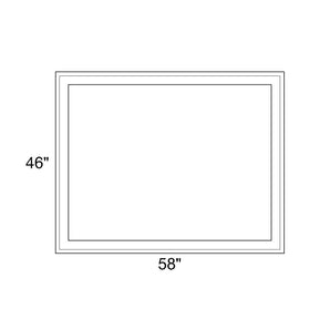 58" x 46" - Switchable Privacy Window - Fixed - White Vinyl