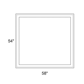 58" x 54" - Switchable Privacy Window - Fixed - White Vinyl