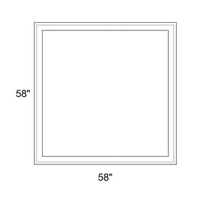 58" x 58" - Switchable Privacy Window - Fixed - White Vinyl