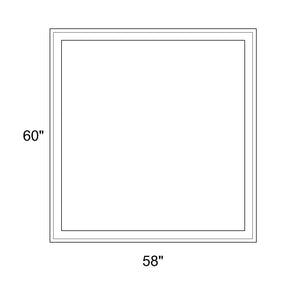 58" x 60" - Switchable Privacy Window - Fixed - White Vinyl