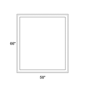 58" x 66" - Switchable Privacy Window - Fixed - White Vinyl