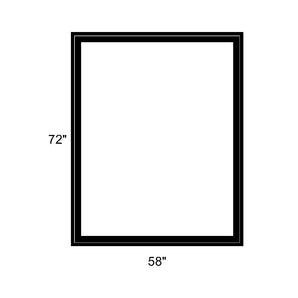 58" x 72" - Switchable Privacy Window - Fixed - Black Vinyl