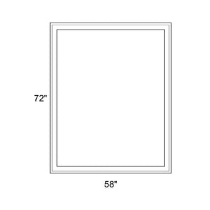 58" x 72" - Switchable Privacy Window - Fixed - White Vinyl