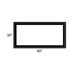 60" x 30" - Switchable Privacy Window - Fixed - Black Vinyl