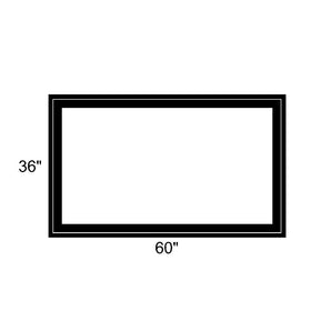 60" x 36" - Switchable Privacy Window - Fixed - Black Vinyl