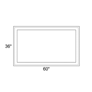 60" x 36" - Switchable Privacy Window - Fixed - White Vinyl