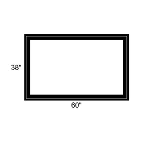 60" x 38" - Switchable Privacy Window - Fixed - Black Vinyl