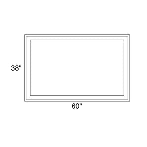 60" x 38" - Switchable Privacy Window - Fixed - White Vinyl