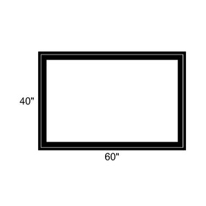 60" x 40" - Switchable Privacy Window - Fixed - Black Vinyl