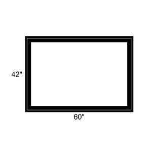 60" x 42" - Switchable Privacy Window - Fixed - Black Vinyl