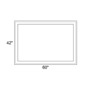 60" x 42" - Switchable Privacy Window - Fixed - White Vinyl
