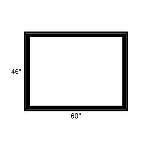 60" x 46" - Switchable Privacy Window - Fixed - Black Vinyl