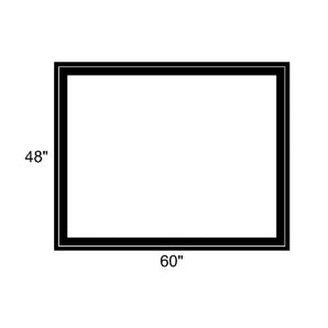 60" x 48" - Switchable Privacy Window - Fixed - Black Vinyl