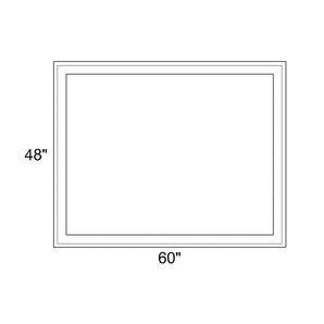 60" x 48" - Switchable Privacy Window - Fixed - White Vinyl