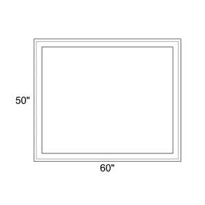 60" x 50" - Switchable Privacy Window - Fixed - White Vinyl