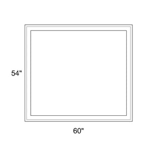 60" x 54" - Switchable Privacy Window - Fixed - White Vinyl