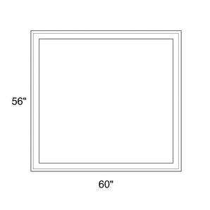 60" x 56" - Switchable Privacy Window - Fixed - White Vinyl
