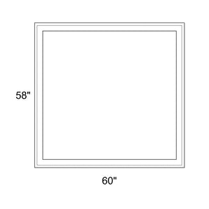 60" x 58" - Switchable Privacy Window - Fixed - White Vinyl
