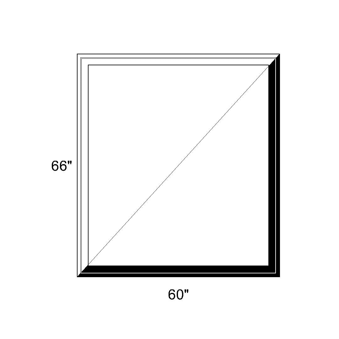 60 x 66 - Fixed Switchable LC Privacy Glass Window - Black/White Vinyl ...