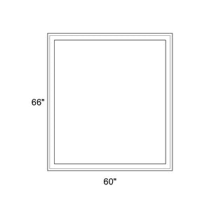 60" x 66" - Switchable Privacy Window - Fixed - White Vinyl