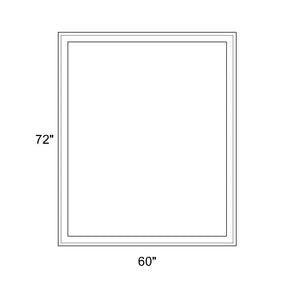 60" x 72" - Switchable Privacy Window - Fixed - White Vinyl