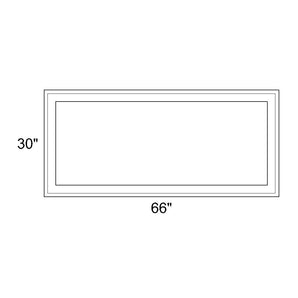 66" x 30" - Switchable Privacy Window - Fixed - White Vinyl