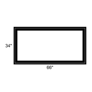 66" x 34" - Switchable Privacy Window - Fixed - Black Vinyl