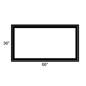 66" x 36" - Switchable Privacy Window - Fixed - Black Vinyl