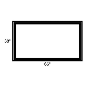 66" x 38" - Switchable Privacy Window - Fixed - Black Vinyl