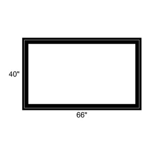 66" x 40" - Switchable Privacy Window - Fixed - Black Vinyl