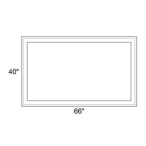 66" x 40" - Switchable Privacy Window - Fixed - White Vinyl