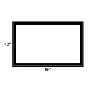 66" x 42" - Switchable Privacy Window - Fixed - Black Vinyl