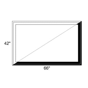 66" x 42" - Switchable Privacy Window - Fixed - Black/White Vinyl