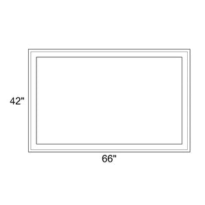 66" x 42" - Switchable Privacy Window - Fixed - White Vinyl