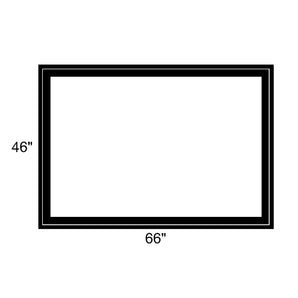 66" x 46" - Switchable Privacy Window - Fixed - Black Vinyl