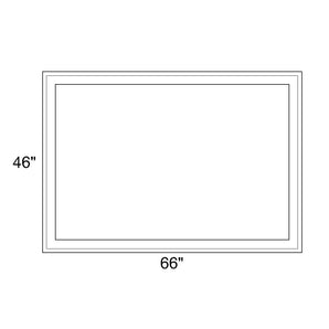 66" x 46" - Switchable Privacy Window - Fixed - White Vinyl