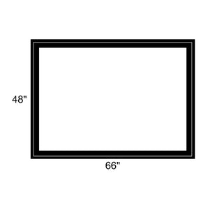 66" x 48" - Switchable Privacy Window - Fixed - Black Vinyl