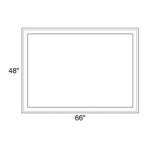 66" x 48" - Switchable Privacy Window - Fixed - White Vinyl