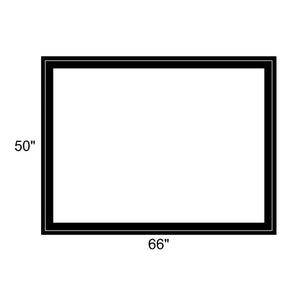 66" x 50" - Switchable Privacy Window - Fixed - Black Vinyl