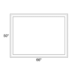 66" x 50" - Switchable Privacy Window - Fixed - White Vinyl