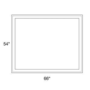 66" x 54" - Switchable Privacy Window - Fixed - White Vinyl