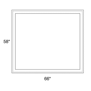 66" x 58" - Switchable Privacy Window - Fixed - White Vinyl