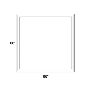 66" x 66" - Switchable Privacy Window - Fixed - White Vinyl