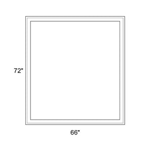 66" x 72" - Switchable Privacy Window - Fixed - White Vinyl