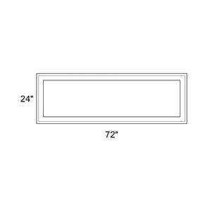 72" x 24" - Switchable Privacy Window - Fixed - White Vinyl