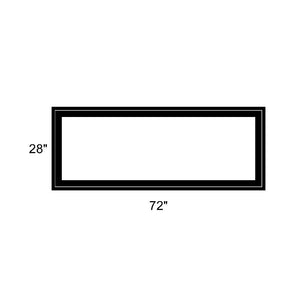 72" x 28" - Switchable Privacy Window - Fixed - Black Vinyl